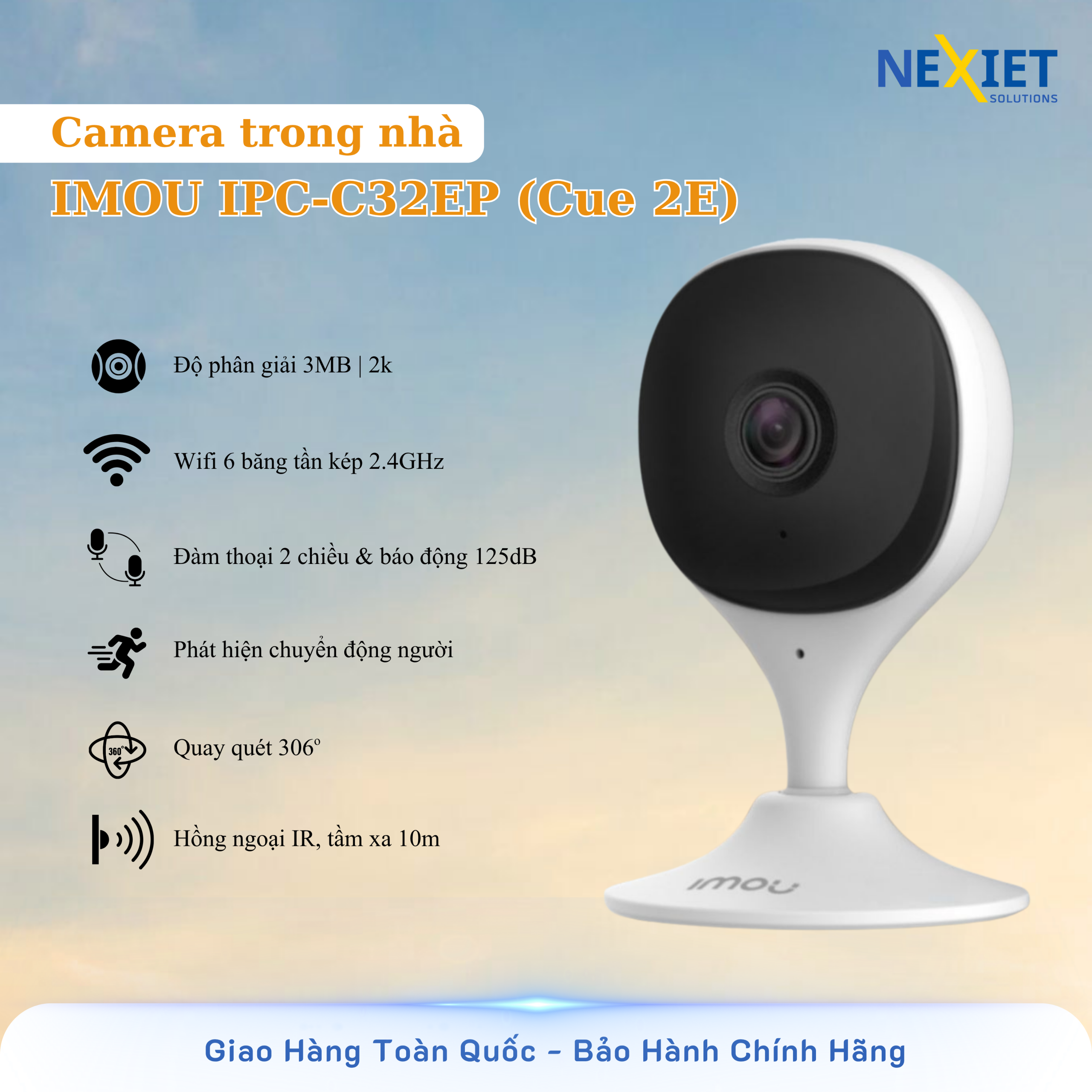 Camera Wifi trong nhà IMOU IPC-C32EP (Cue 2E)