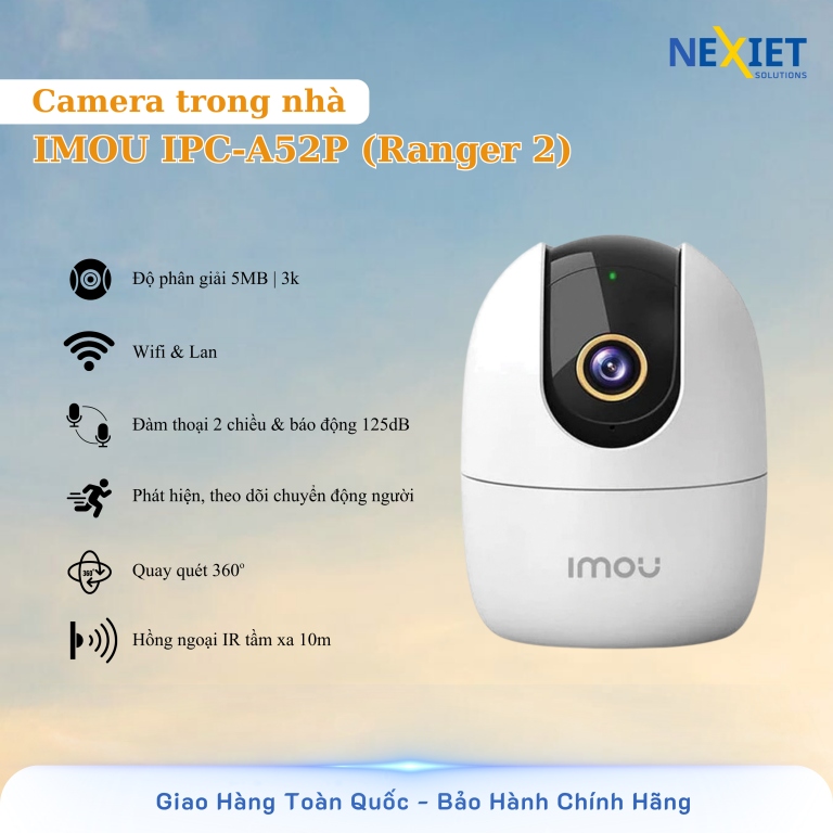 camera trong nhà wifi imou IPC-A52P (Ranger 2)